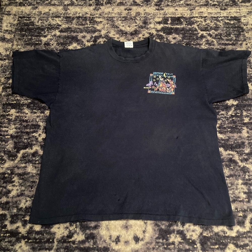 Vintage 80s Single Stitch Lightning
Bolt Surf Wolf Tee Shirt